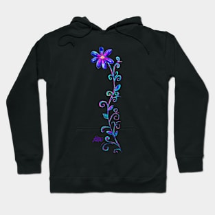 Tall Purple Flower Hoodie